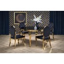 Стол обеденный HALMAR REGINALD 2 черный/золотой 120